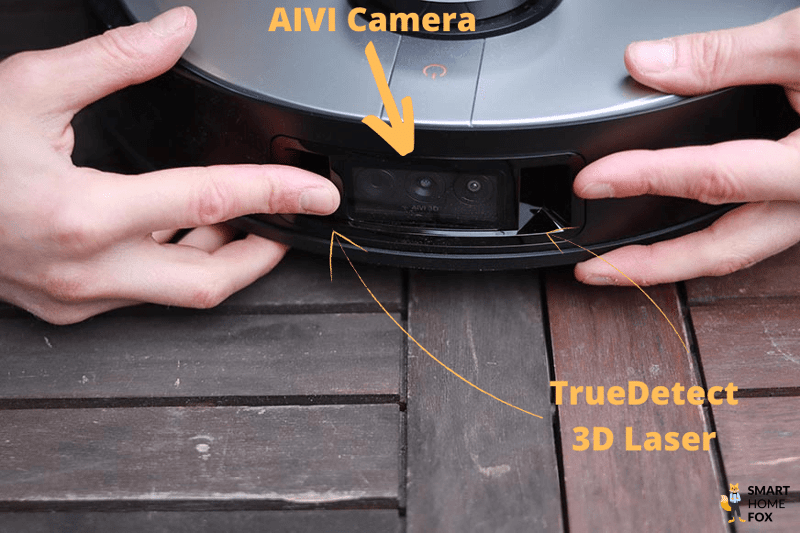 AIVI camera as well as TrueDetect 3D laser can be seen from the front in the close-up view.